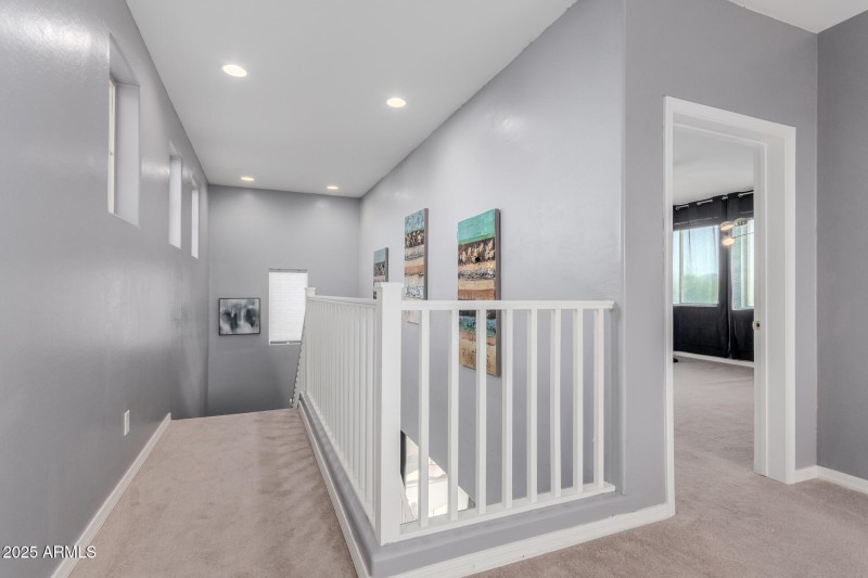 Loft area and stairs