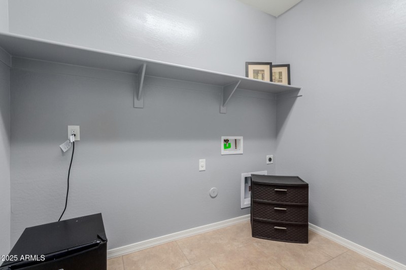 Downstairs laundry room