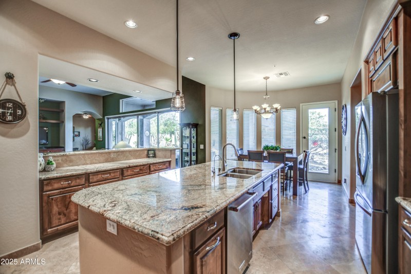 Large kitchen island