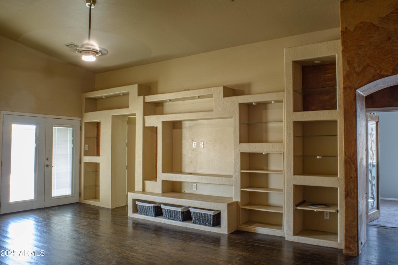 Built in entertainment shelf