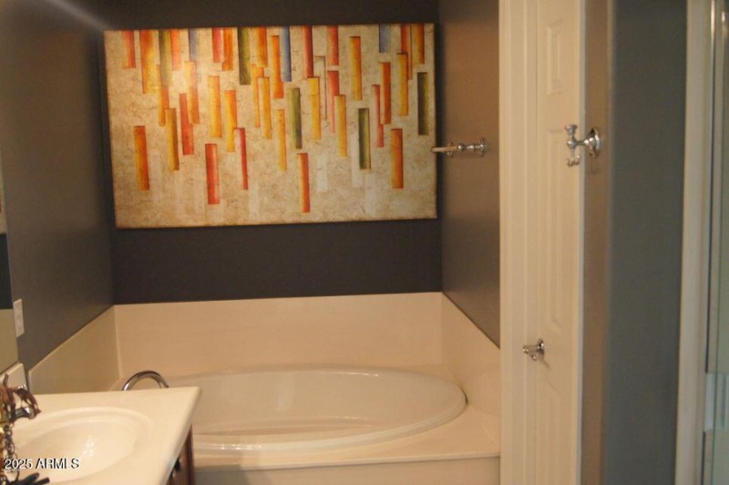 Primary Bath Double Sinks , Soaking Tub