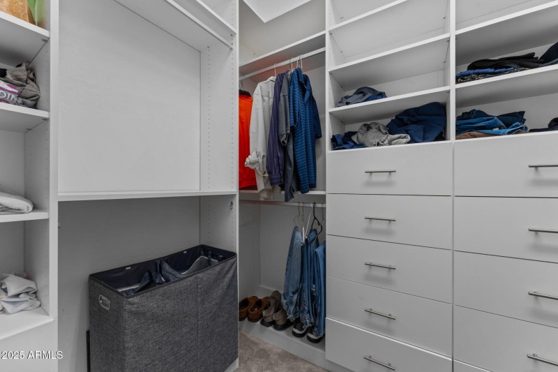 Primary walk-in closet