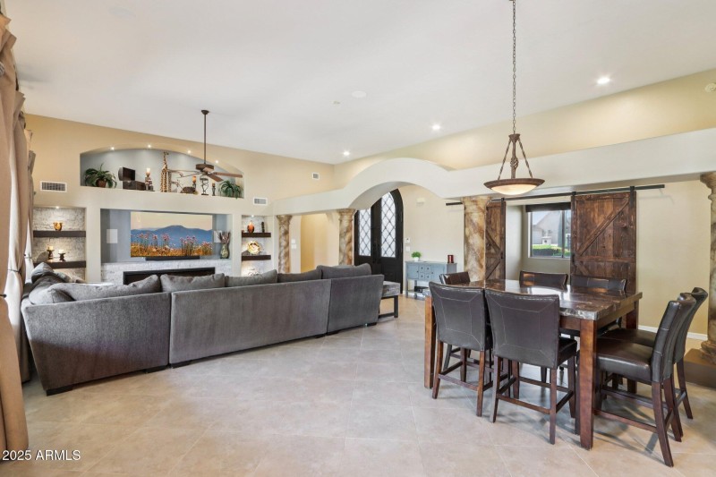 Formal Dining Area and Family Room