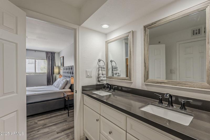 Right off the bedroom