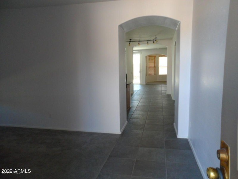 view from front door and living room