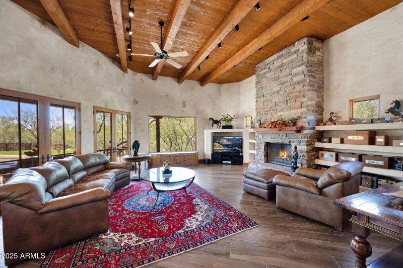 Stunning Family Room with Mountain Views