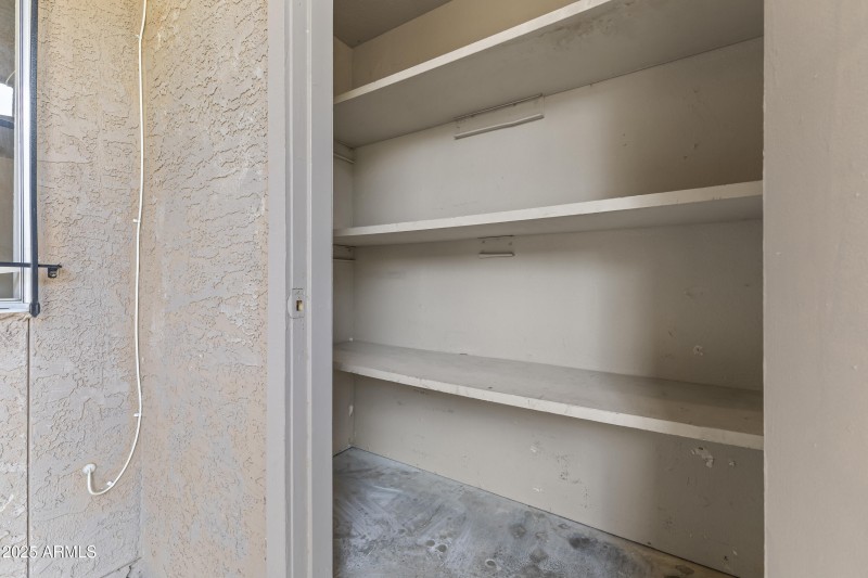 Front Patio/ Outdoor Closet