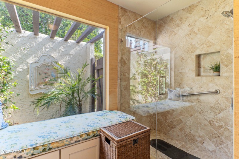 Updated walk-in shower