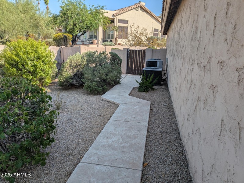 Side Yard with Storage