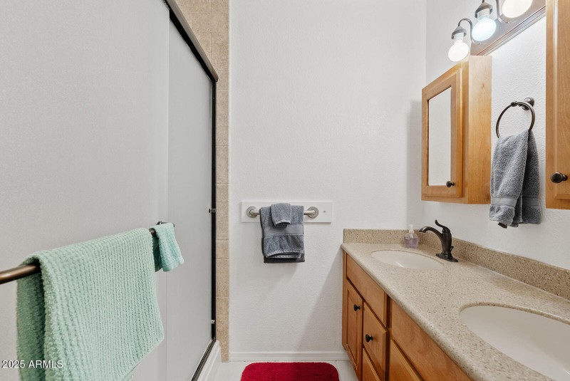 Attached bath to primary suite