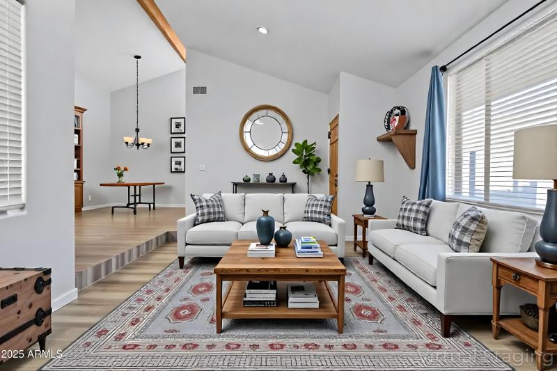 Virtually Staged Living Room