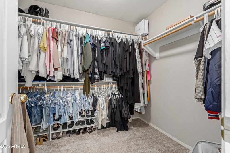 Spacious Primary Closet