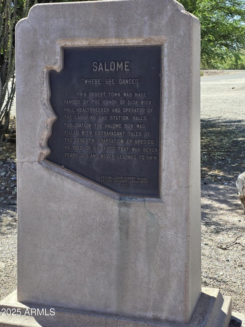 Salome Historical Marker