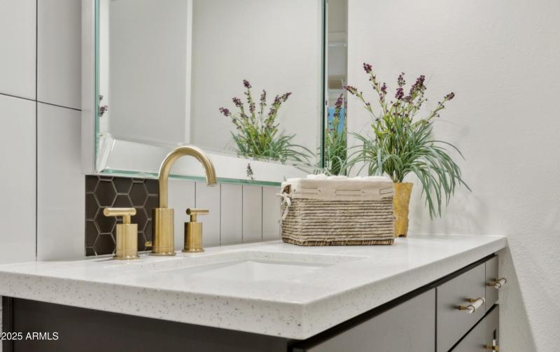 Solid surfacing countertops, decorative