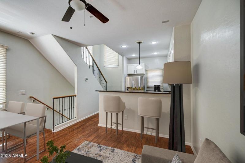 view from living space