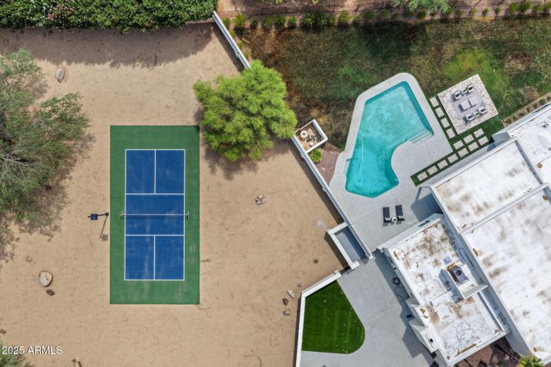AERIAL OF PICKLE BALL COURT
