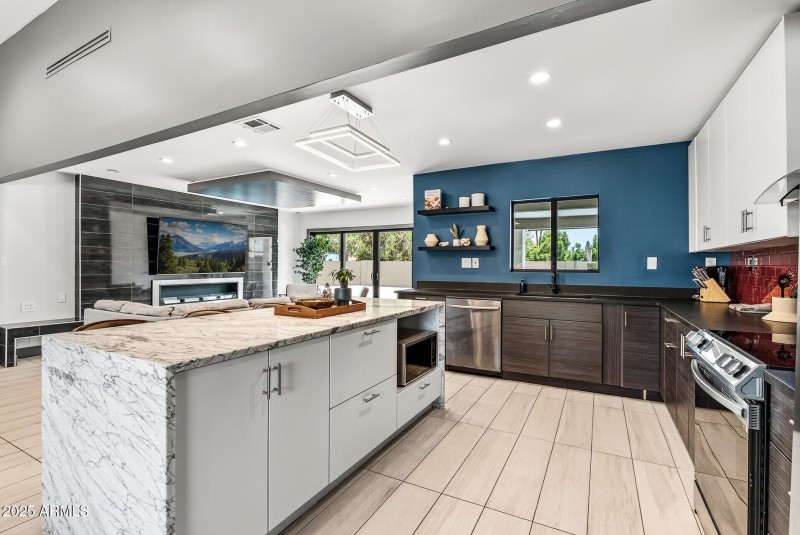 Kitchen view towards Living Room