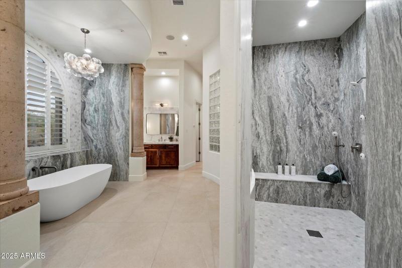 Impressive Shower + Soaking Tub