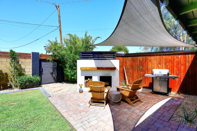 Extended Patio-Fireplace