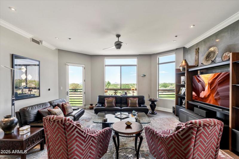 Living Room overlooking the Golf Course