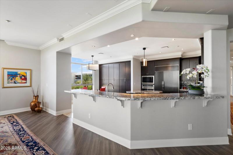 Bar Seating by Kitchen