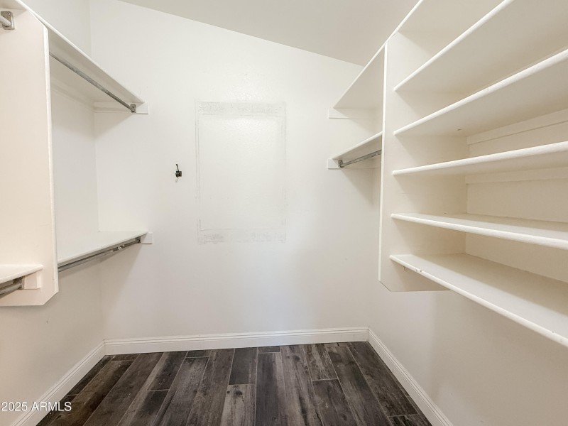 Walk-in Closet with Shelves