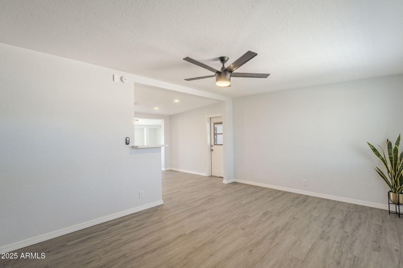 View of living room from front door