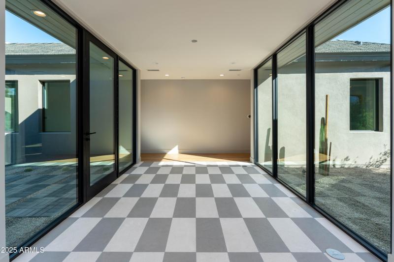 Walkway to guest rooms