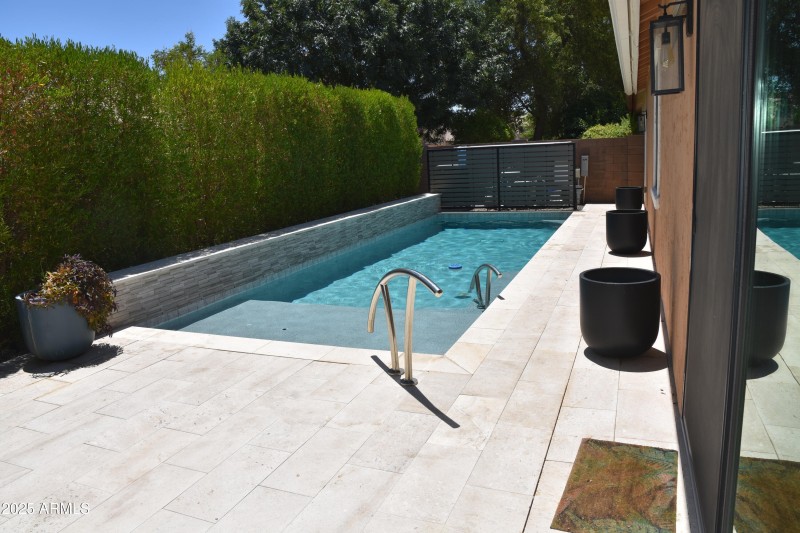 Pool In AM has full sun