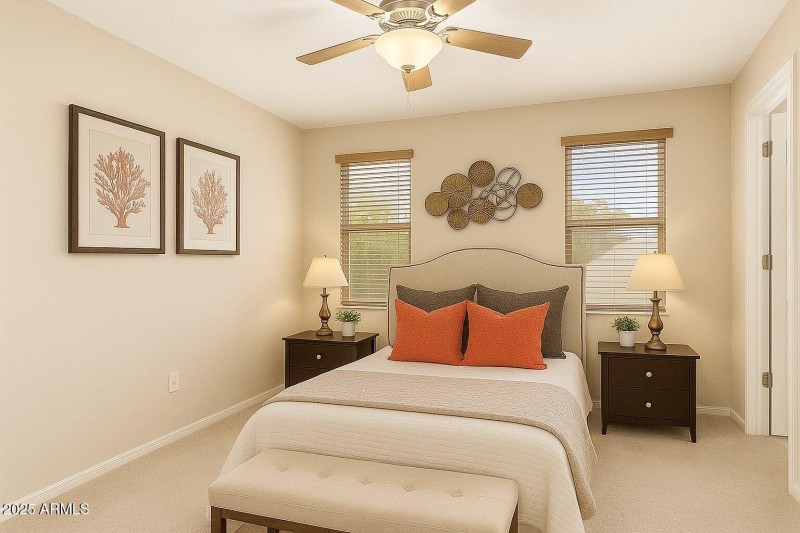 Primary Bedroom Virtually Staged