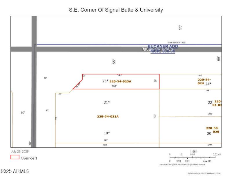 S.E. Corner, Signal Butte & University