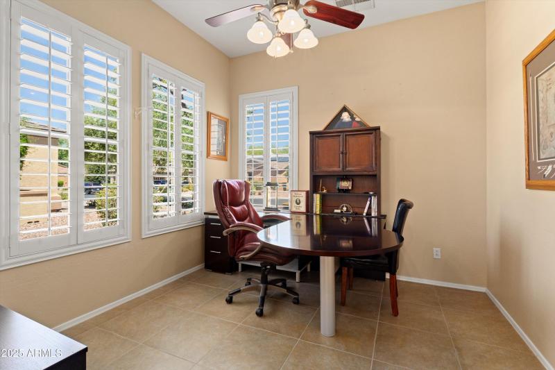 DEN-OFFICE WITH BUILT-IN DESK