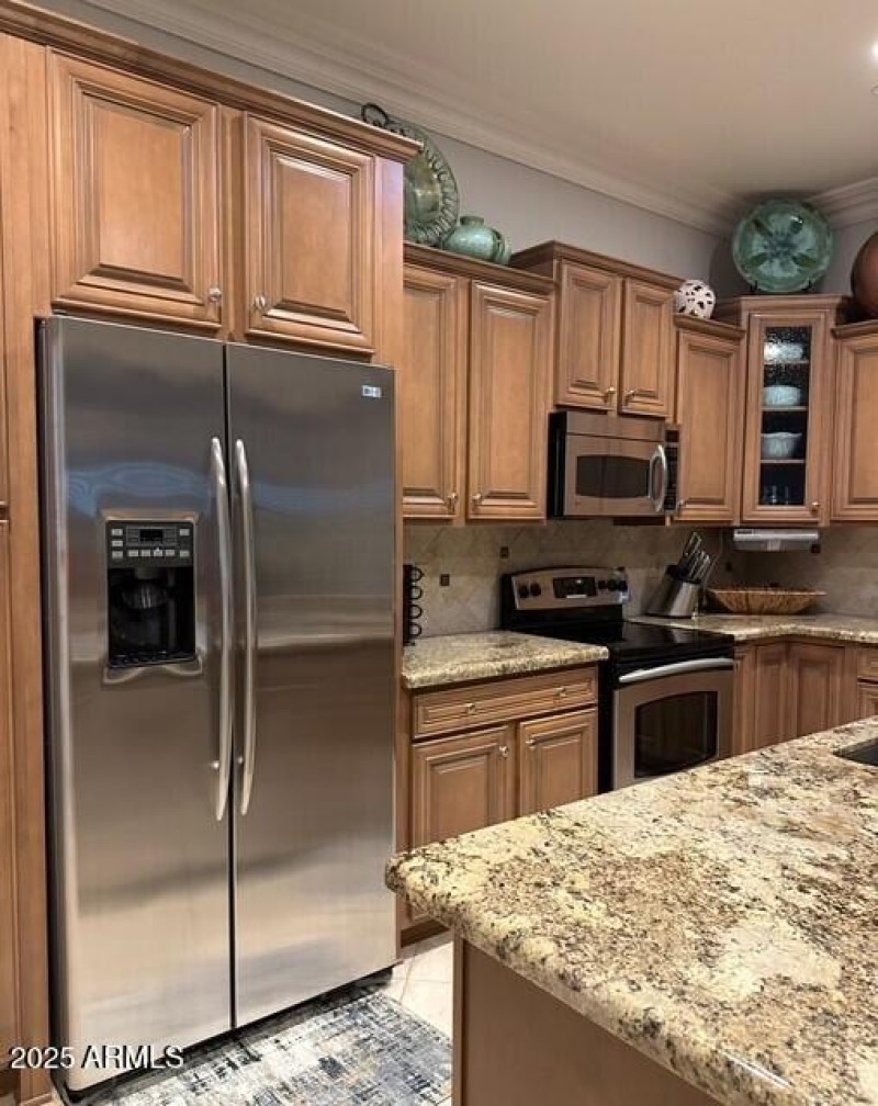 Kitchen with SS Appliances