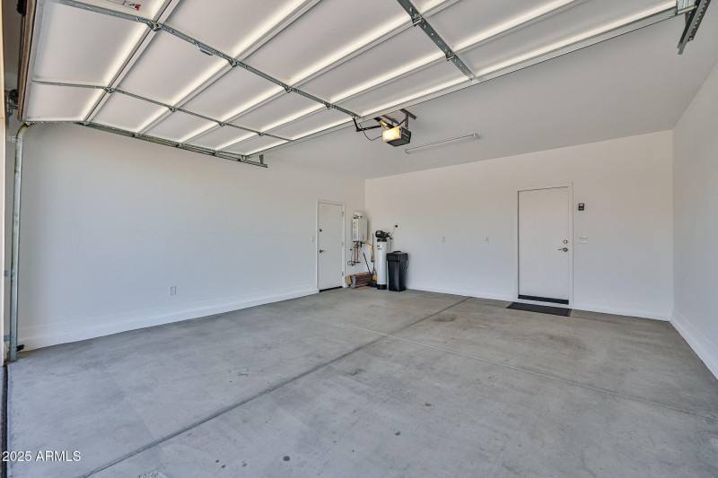 2-Car Garage w/ Water Softener