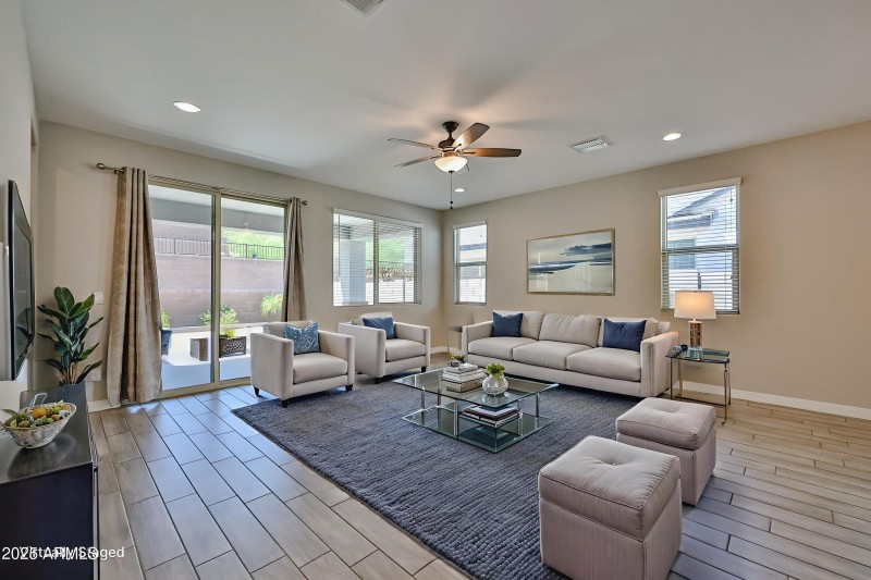 Virtually Staged Great Room