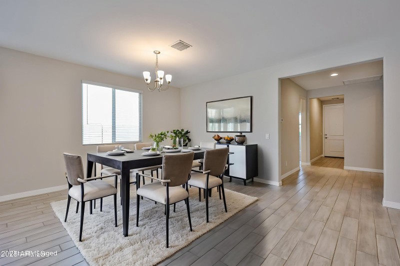 Virtually Staged Dining Room