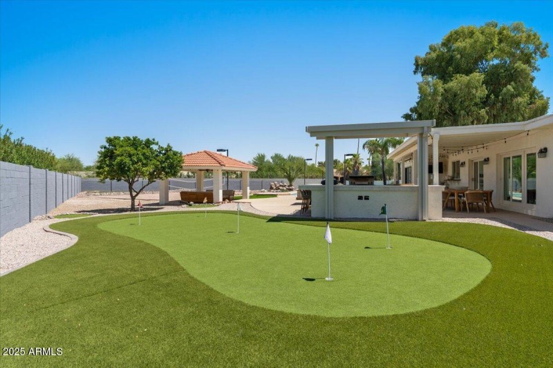 49-Back yard and putting green