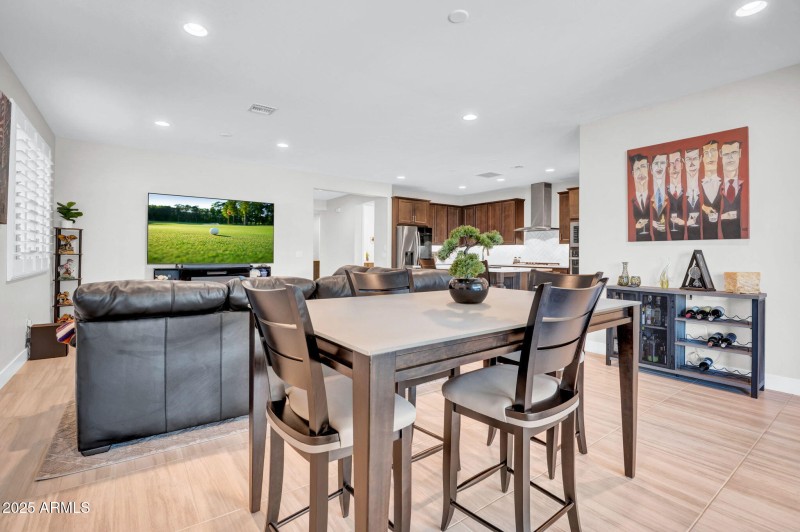 Dining and family room