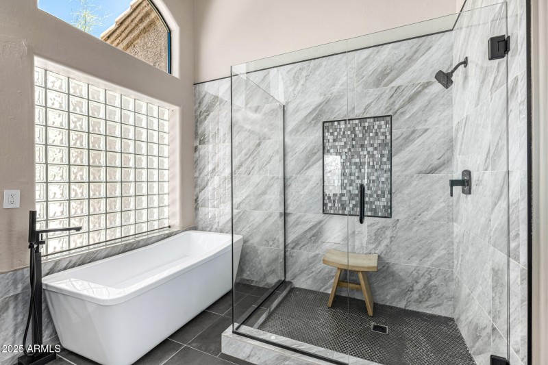 Designer Shower & Soaking Tub