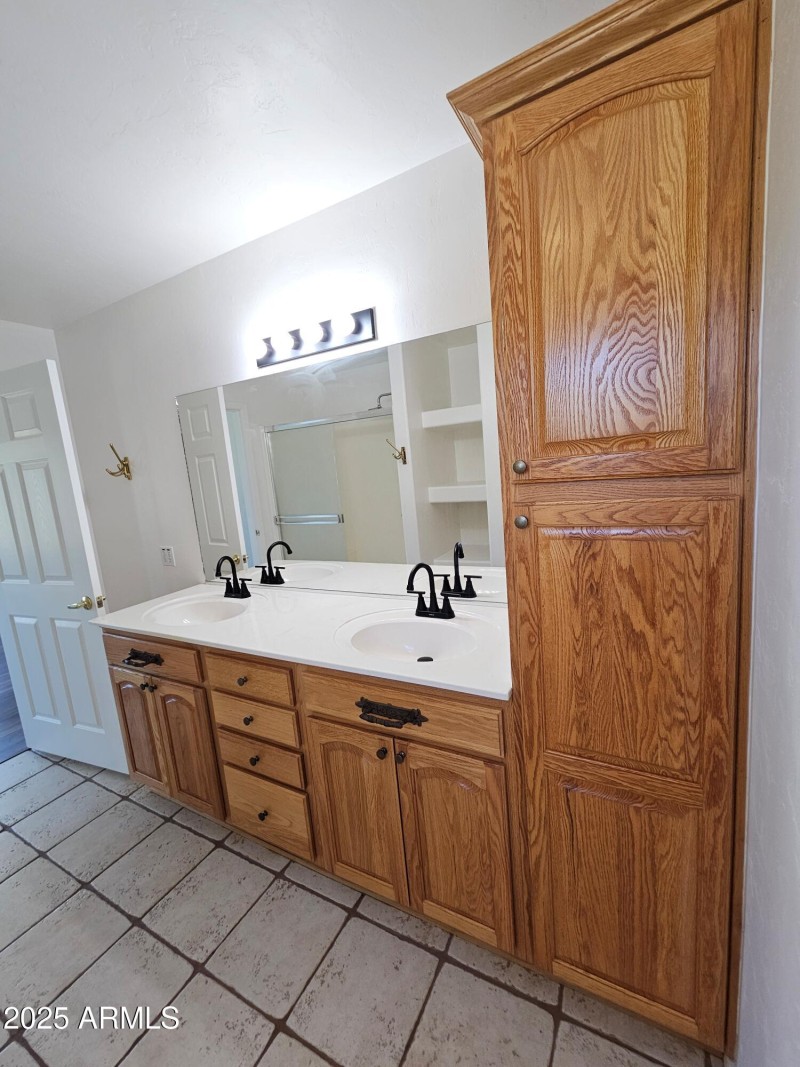primary bath vanity and storage