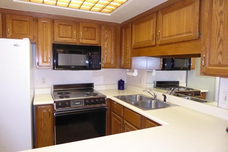 Oak cabinets
