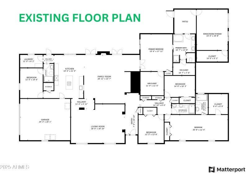 6700 E SOLANO - EXISTING FLOOR PLAN
