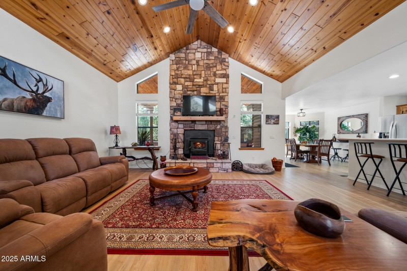 Wood Burning Fireplace