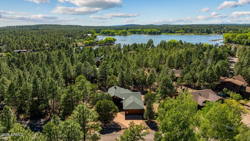 Drone View of Home & Lake