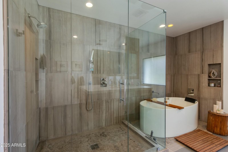 Primary Shower & Tub