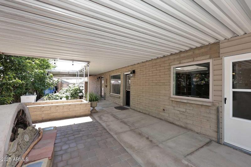 Right Side Covered Patio