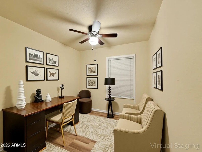 Virtually Staged Second Bedroom