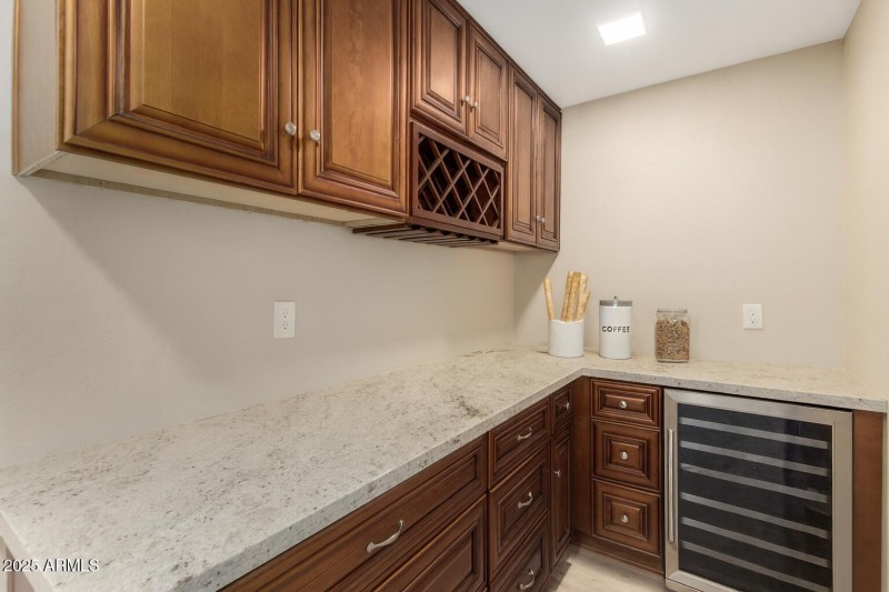 Butler Pantry w/Wine Fridge Storage