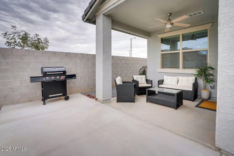 Patio Furniture with Grill