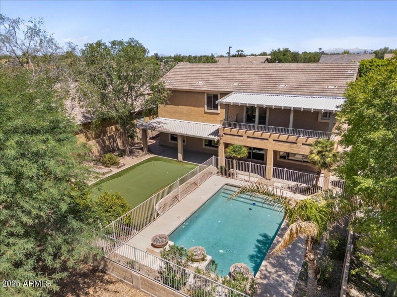 60-Aerial back of home